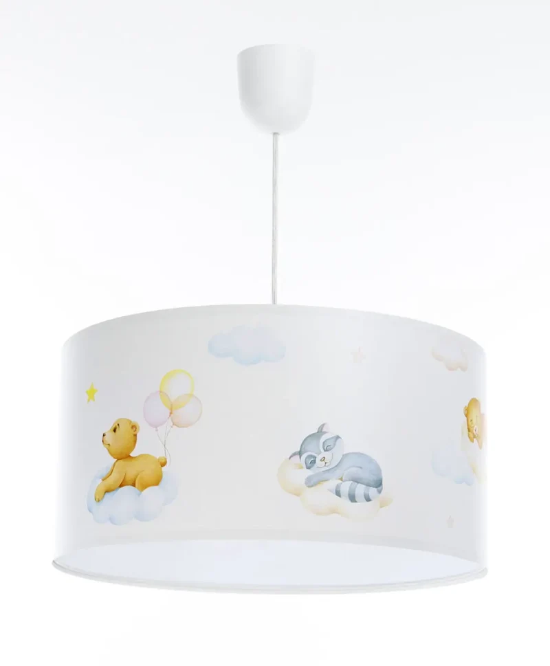 Suspension Luminaire | SWEET DREAMS FOTO (Blanc/Bleu Pastel/Jaune/Marron Clair)