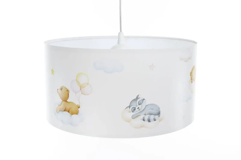 Suspension Luminaire | SWEET DREAMS FOTO (Blanc/Bleu Pastel/Jaune/Marron Clair)
