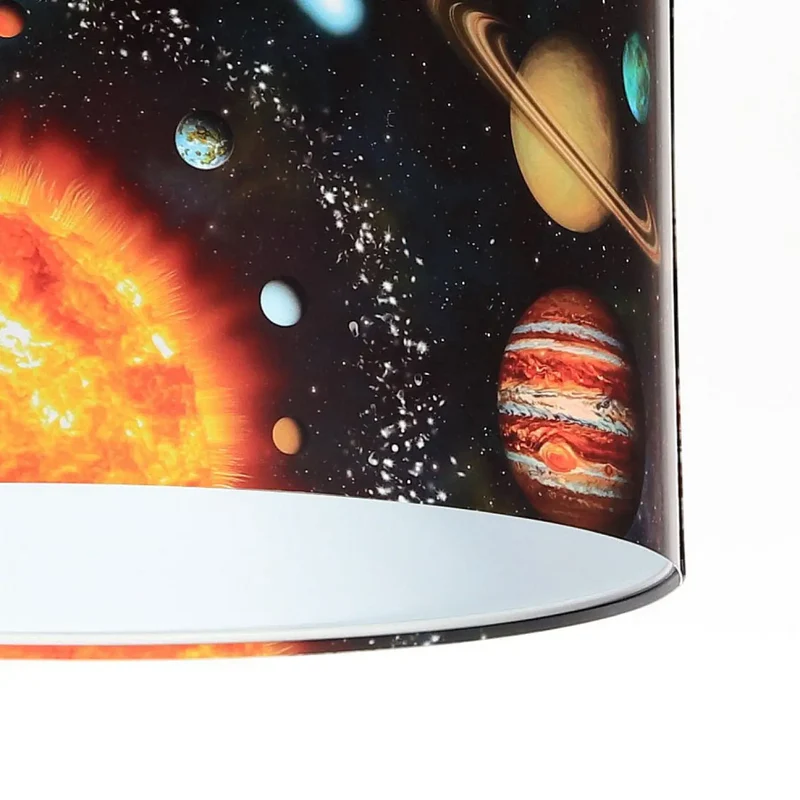 Suspension Luminaire | FOTO KIDS GALAXY (Noir/Multicolore)