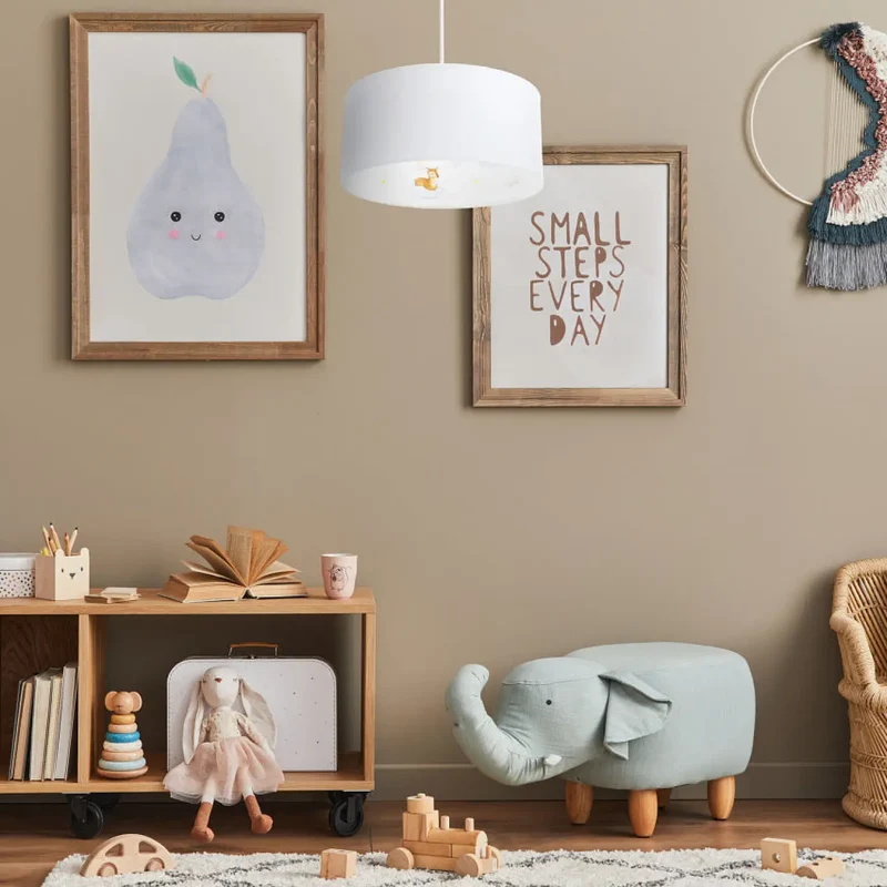 Suspension Luminaire | SWEET DREAMS CLASSIC (Bleu Pastel/Blanc/Jaune/Marron Clair)