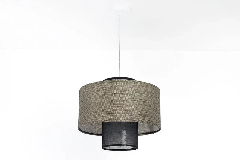 Suspension Luminaire | Twin (Noir/Beige)