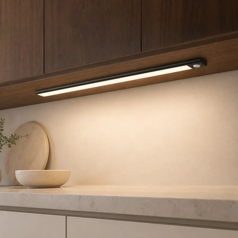 Rechargeable Wireless Under Cabinet LED Light Bar - Motion Sensor, 3 Color Temperatures, USB-C