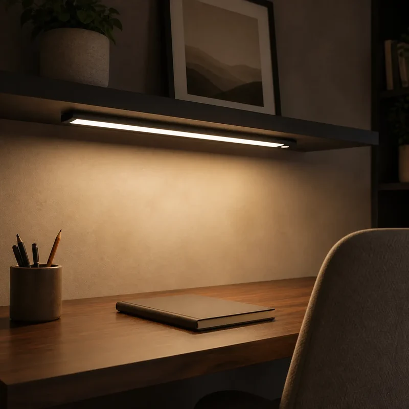 Rechargeable Wireless Under Cabinet LED Light Bar - Motion Sensor, 3 Color Temperatures, USB-C