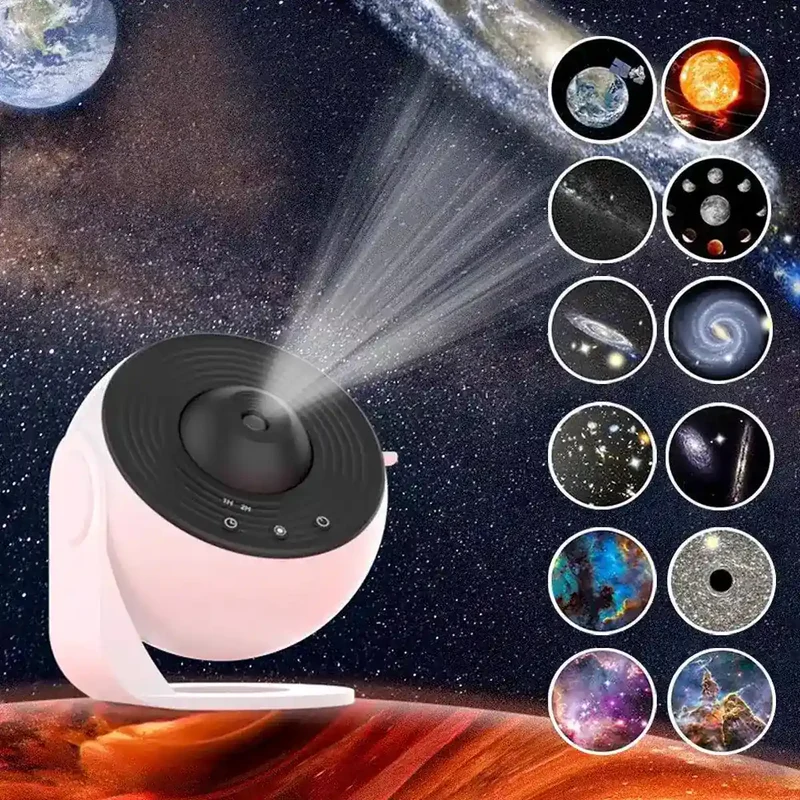 Starry Sky Projector LED Night Light - 12-in-1 Planetarium, Timer & Adjustable Focus