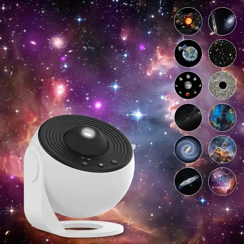 Starry Sky Projector LED Night Light - 12-in-1 Planetarium, Timer & Adjustable Focus