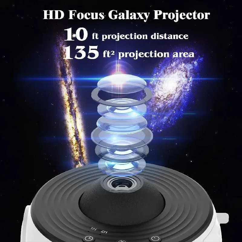 Starry Sky Projector LED Night Light - 12-in-1 Planetarium, Timer & Adjustable Focus