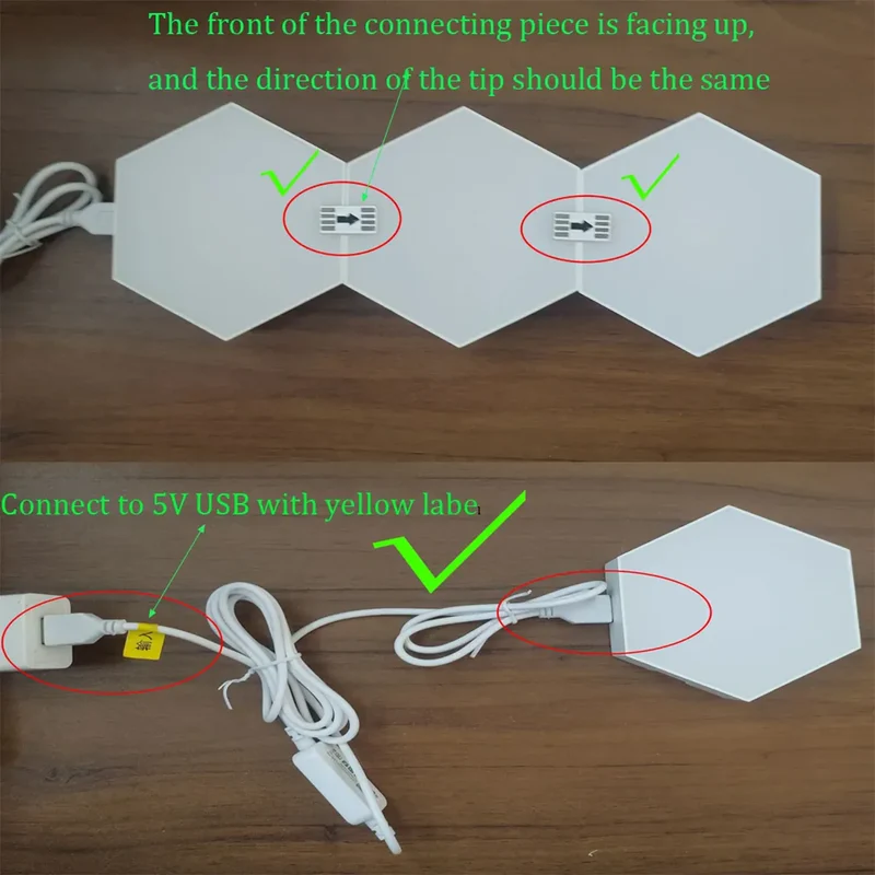RGB Smart Triangular Wall Lights - App Control, Music Sync, Modular Panels