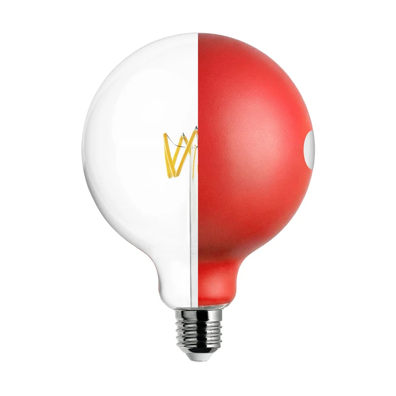 Ampoule LED Talia G125 4,8 W 806 lm E27 2700 K Variable - Rouge