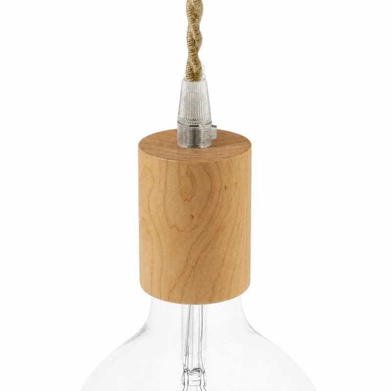 Kit douille E27 en bois - Aulne