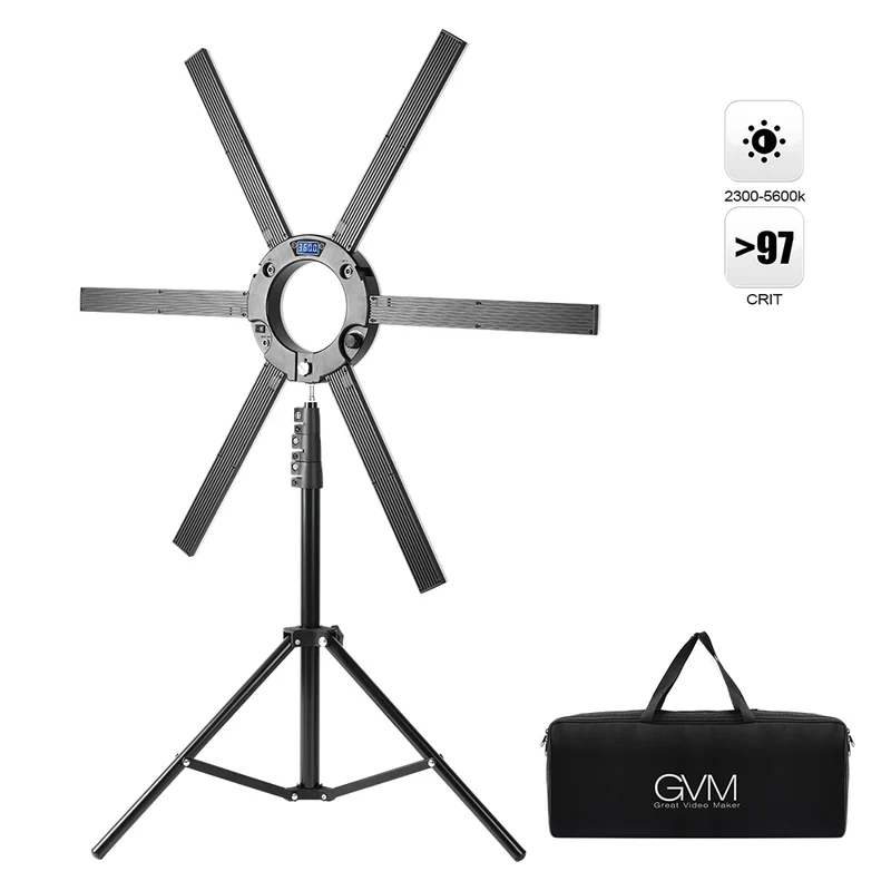 GVM-60W High Power Bi-Color LED Ring Light Kit
