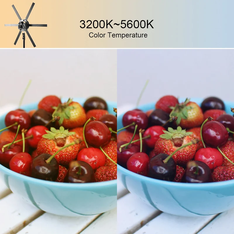 GVM-60W High Power Bi-Color LED Ring Light Kit