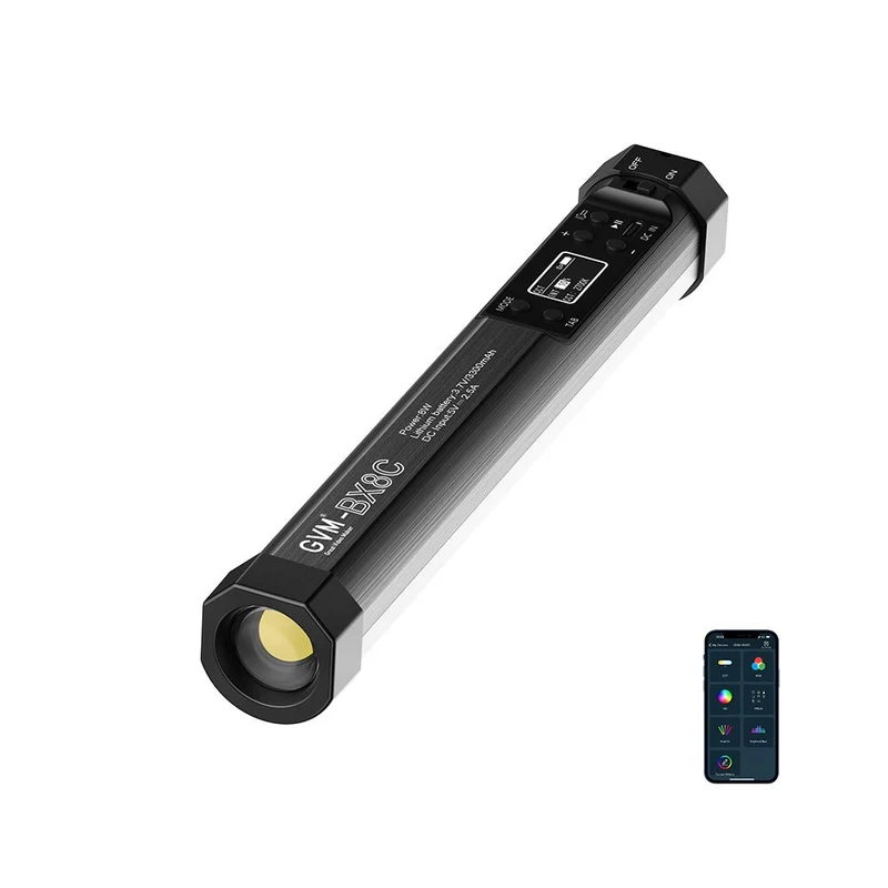 GVM BX8C 2-IN-1 RGB LED Tube Light (15.9")