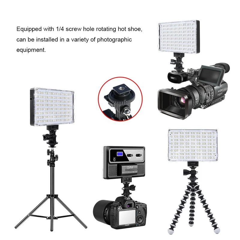GVM-RGB-10S Professional Video RGB on Camera Video Light with Control Knob