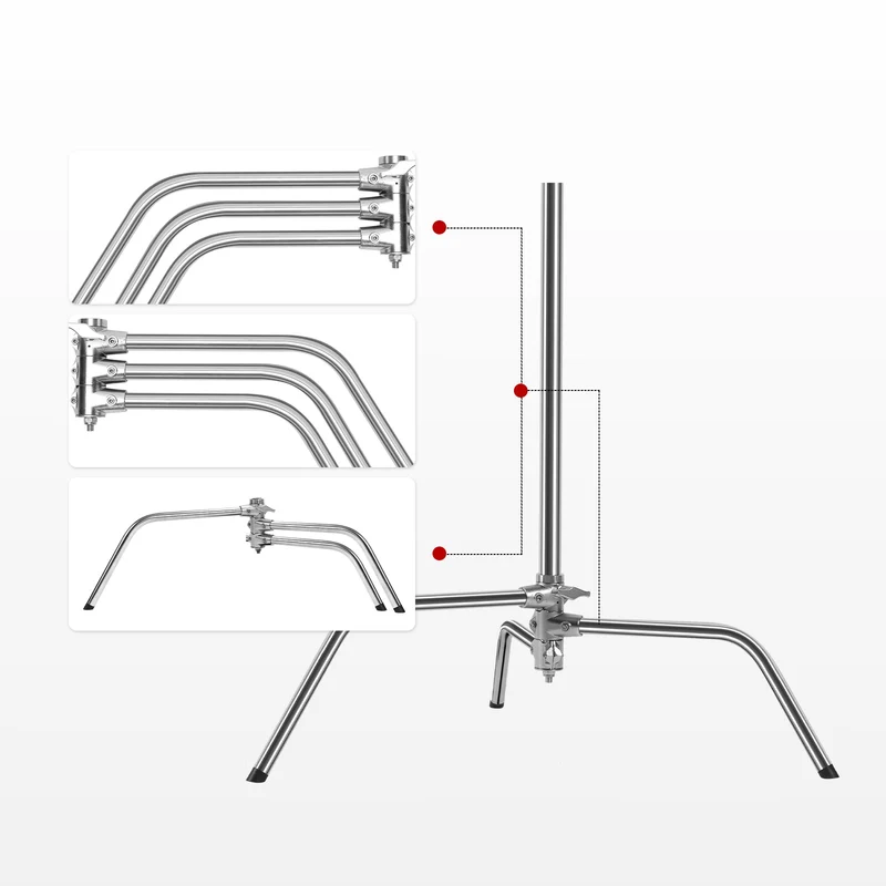 GVM C240 Turtle Base C-Stand & Grip Arm Kit(Buy 1 Get 1 Free)(Add 2 items to cart)