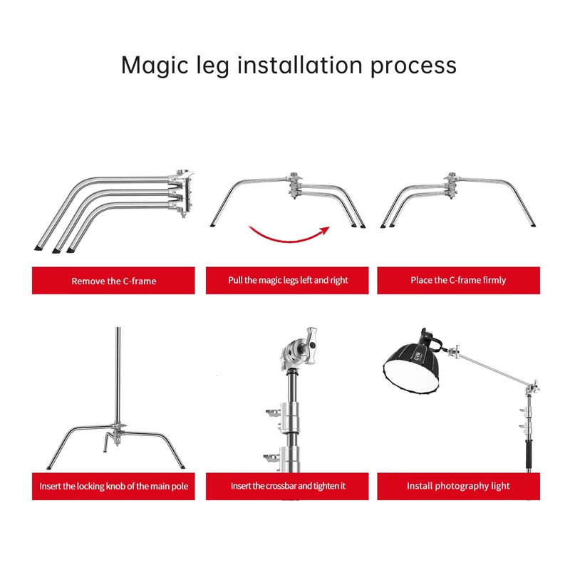GVM C240 Turtle Base C-Stand & Grip Arm Kit(Buy 1 Get 1 Free)(Add 2 items to cart)