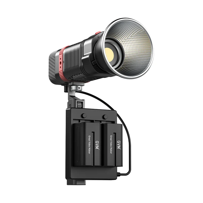 GVM PL60C External 60W RGB Flashlight with Battery