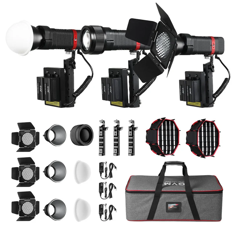 GVM PL60C External 60W RGB Flashlight with Battery