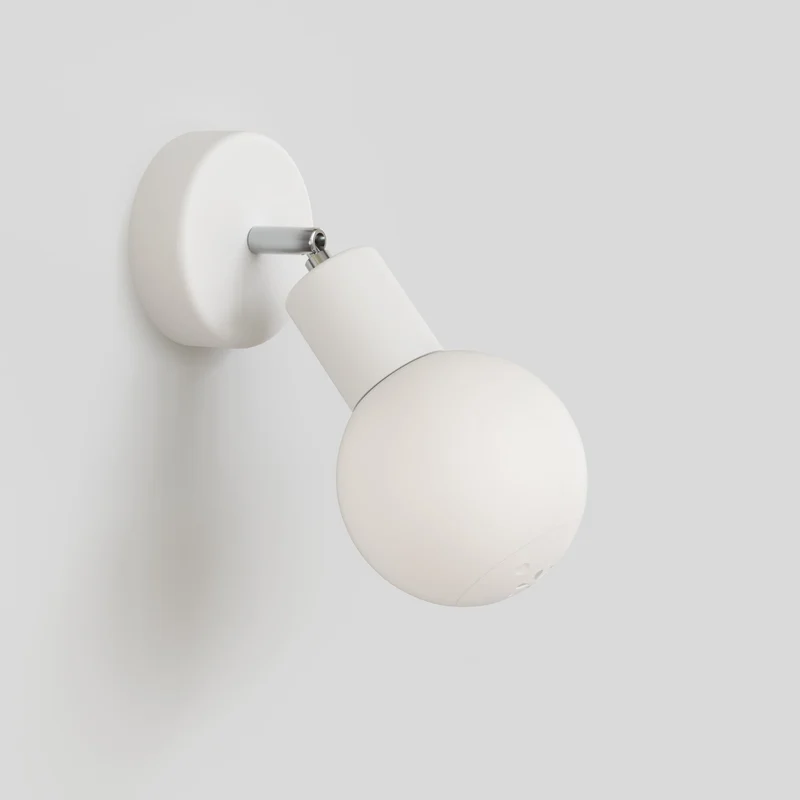 Applique d’extérieur Modulair IP65 avec articulation réglable et Abat-jour sphérique incassable Unbreak-a-Ball - Blanc