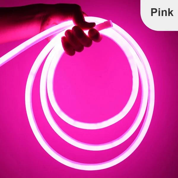 220V 360° Round Neon LED Strip Light - IP67 Waterproof, SMD 2835