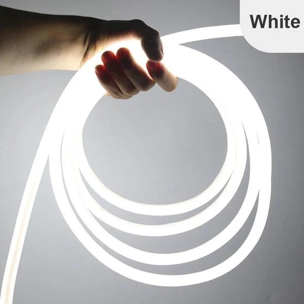 220V 360° Round Neon LED Strip Light - IP67 Waterproof, SMD 2835