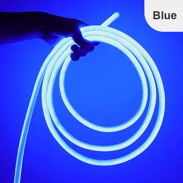 220V 360° Round Neon LED Strip Light - IP67 Waterproof, SMD 2835