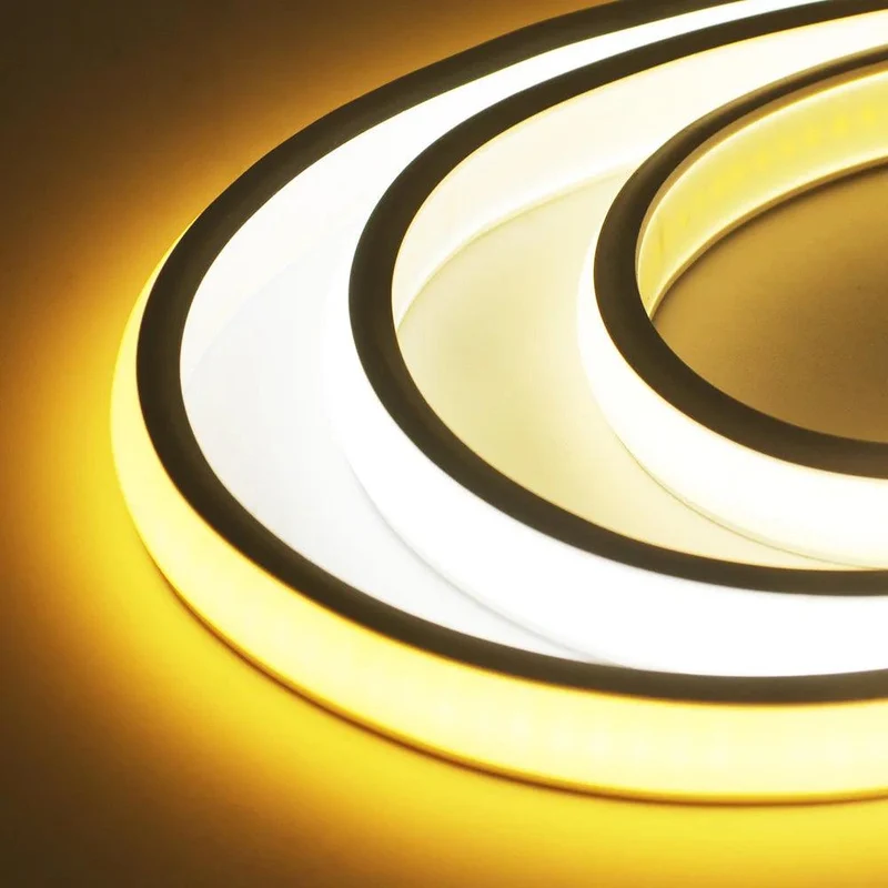 12V IP68 COB Neon LED Strip Light - DC Plug or 2-Pin Wire, Flexible, Cuttable