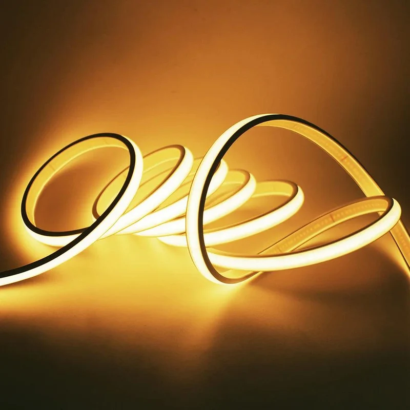 24V IP68 COB Neon LED Strip Light - DC Plug or 2-Pin Wire, Flexible, Cuttable