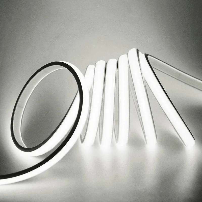 24V IP68 COB Neon LED Strip Light - DC Plug or 2-Pin Wire, Flexible, Cuttable