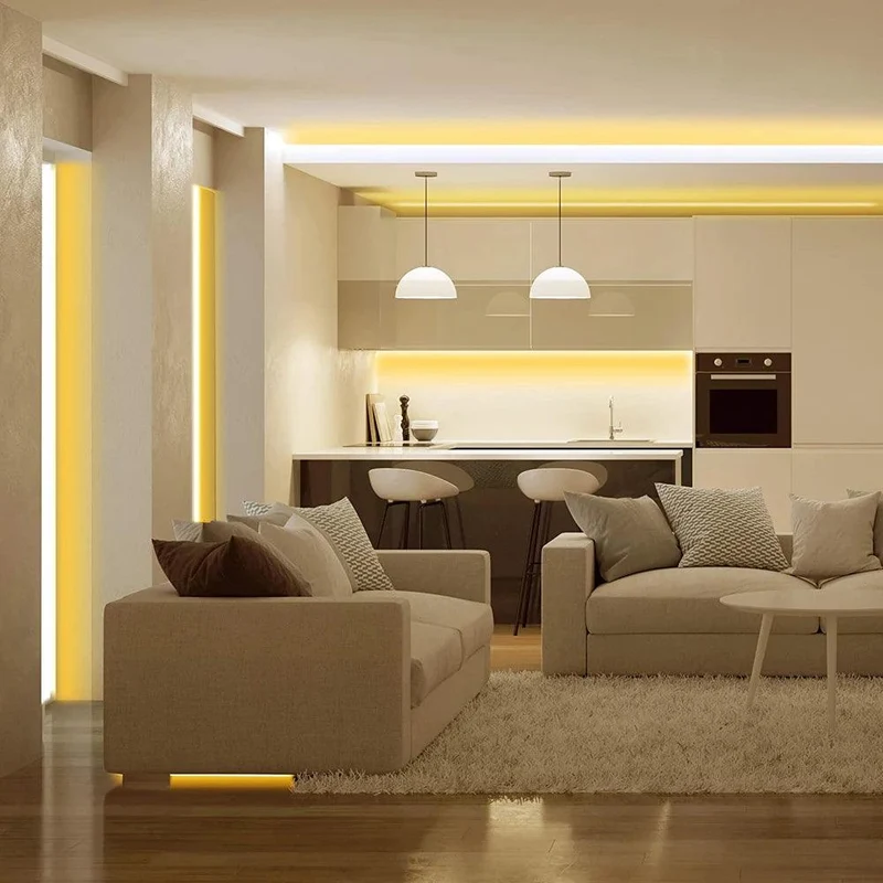 Tuya WiFi COB LED Strip Light Kit - 12V, App & Voice Dimming, 320–528 LEDs/m