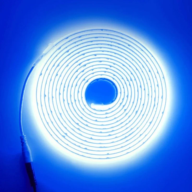24V High CRI COB Neon LED Strip Light - 10 Colors, DC Plug, IP68 Waterproof, Flexible Silicone