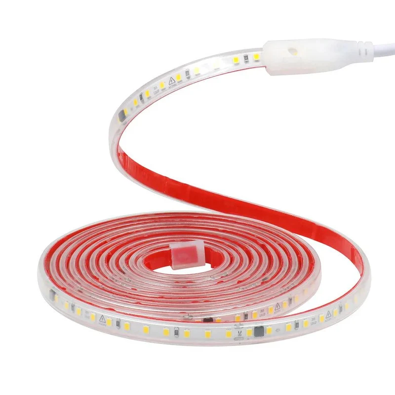 220V IC Rectifier SMD 2835 LED Strip Light - IP65 Waterproof, 120 LEDs/m