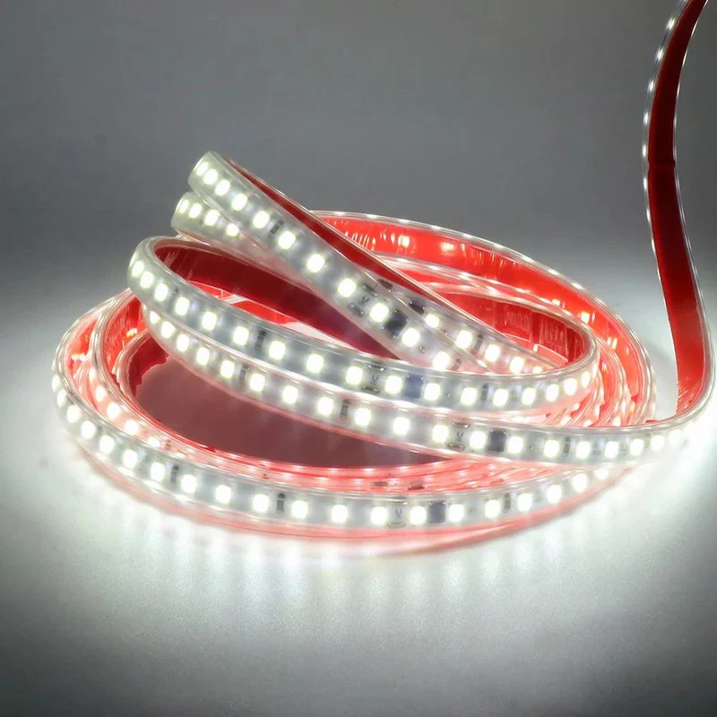 220V IC Rectifier SMD 2835 LED Strip Light - IP65 Waterproof, 120 LEDs/m