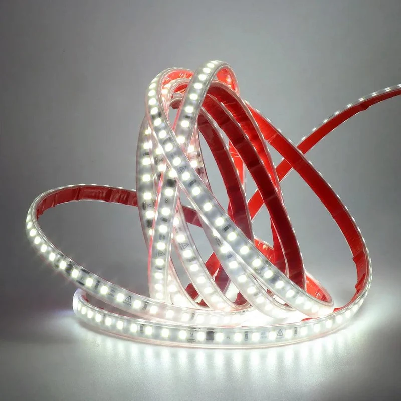 220V IC Rectifier SMD 2835 LED Strip Light - IP65 Waterproof, 120 LEDs/m