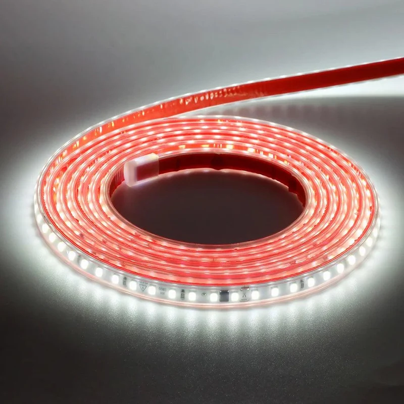 220V IC Rectifier SMD 2835 LED Strip Light - IP65 Waterproof, 120 LEDs/m