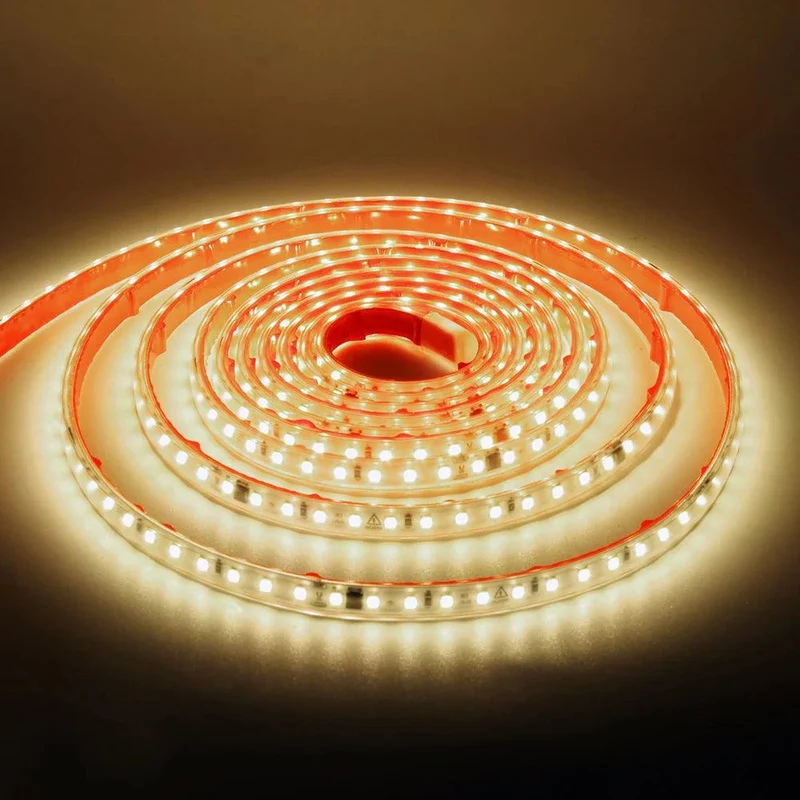 220V IC Rectifier SMD 2835 LED Strip Light - IP65 Waterproof, 120 LEDs/m