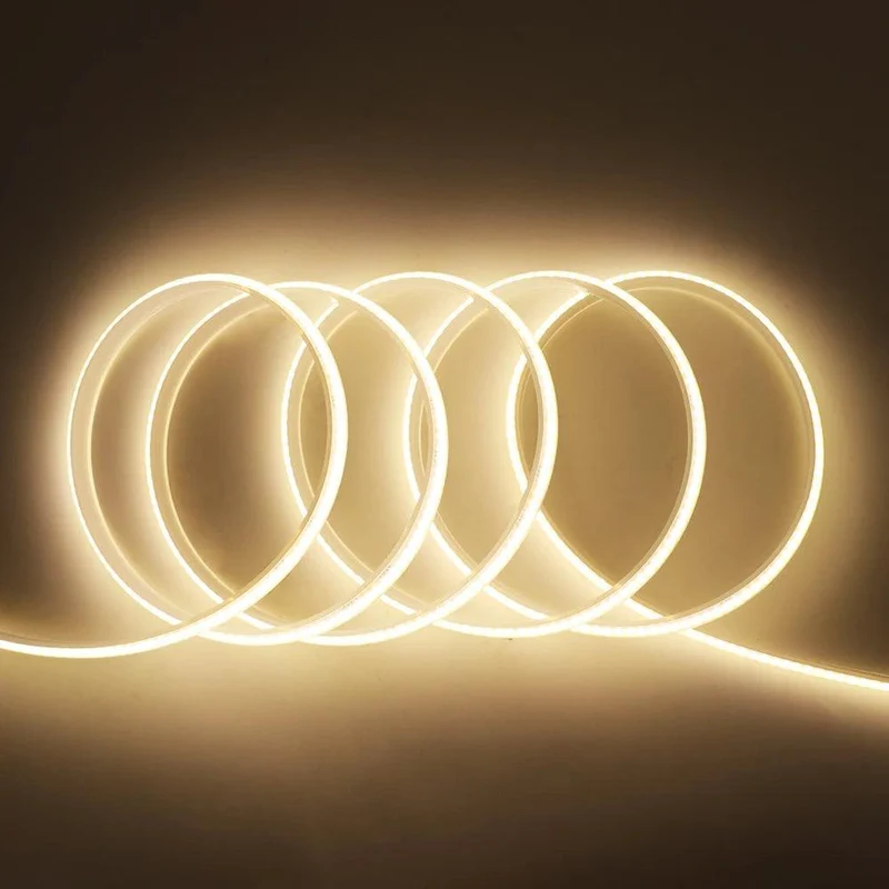 24V High Density COB LED Strip Light - 2-Pin Wire, IP30 or IP68 Option, 320 LEDs/m