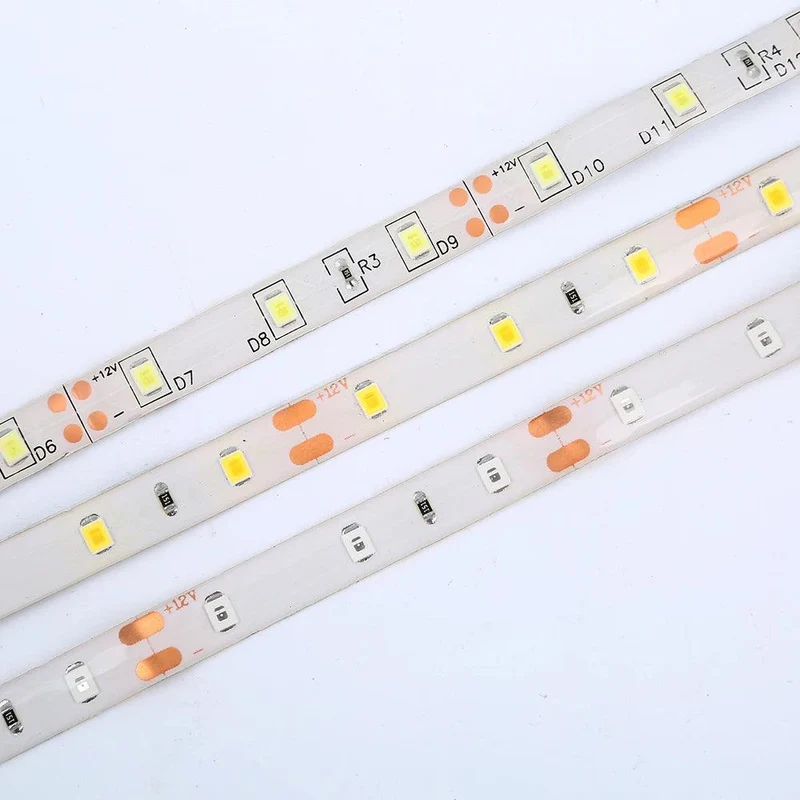 SMD 2835/5050/5630 12V RGB LED Strip Light - 5M/Roll, IP65/IP21, 60 Leds, 2800-7500K