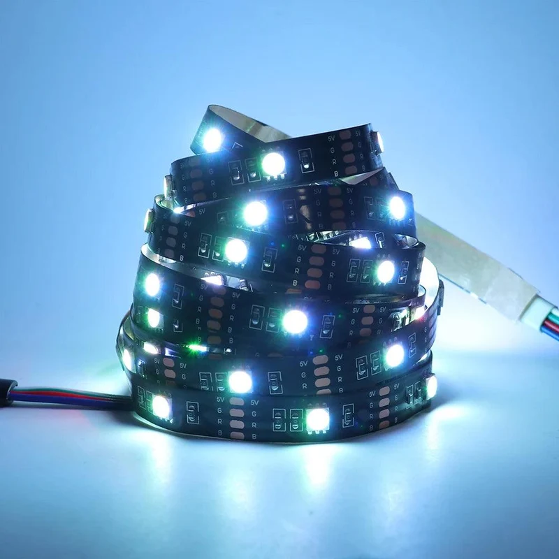 SMD 5050 5V RGB LED Strip Light - 4pin Plug, IP21/IP65, Flexible Tape Lights