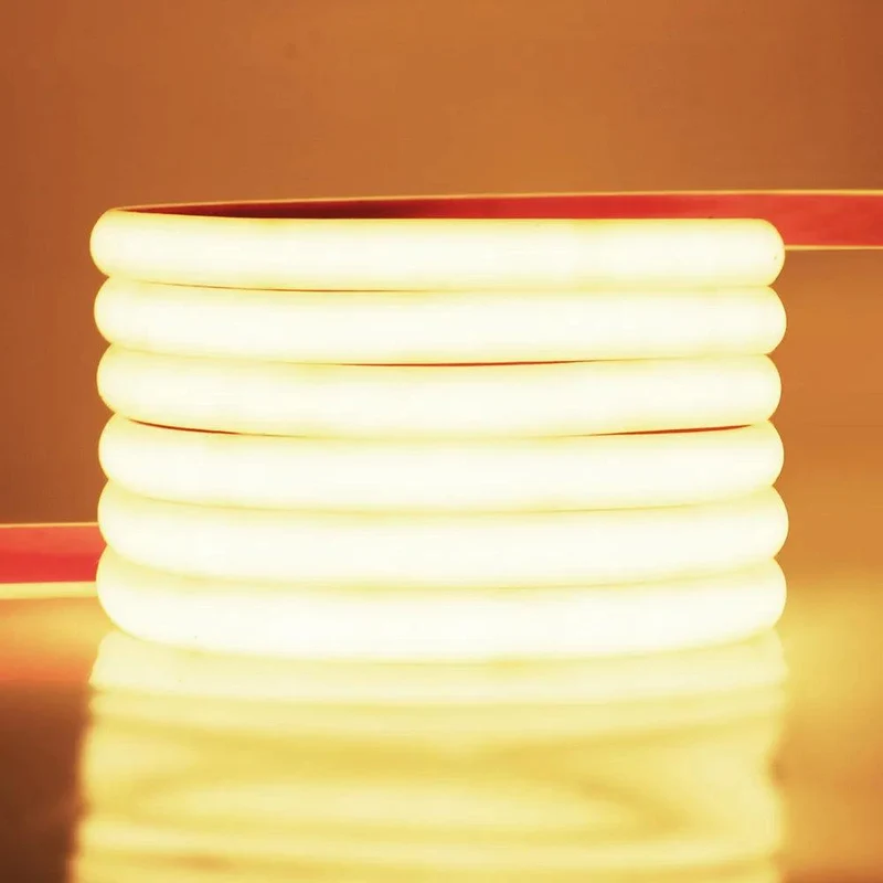 24V IP68 Waterproof COB LED Strip Light - Milky or Clear Silicone Tube