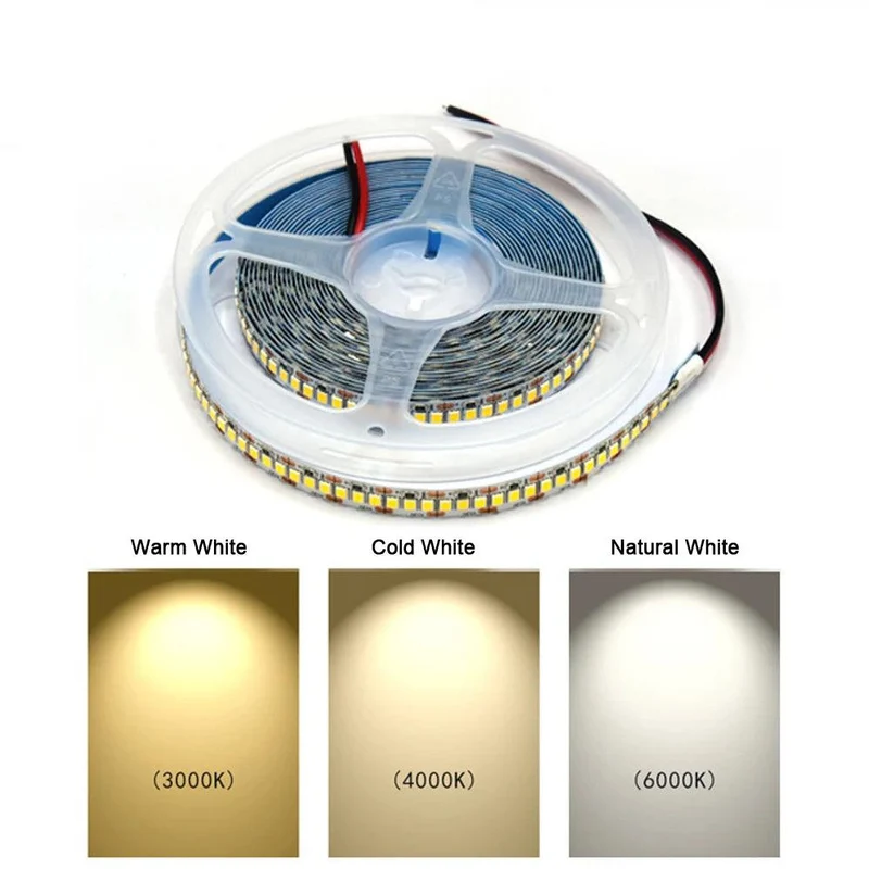 Multi-Voltage SMD 2835 LED Strip Light - 5V/12V/24V, 5M Flexible Tape