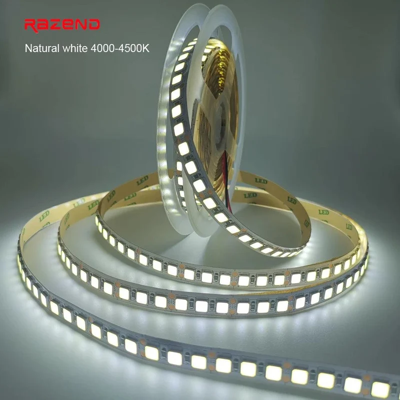 SMD 5630 12V LED Strip Lights - 5M, 9 Colors, IP21/IP65, 5M, Dimmable
