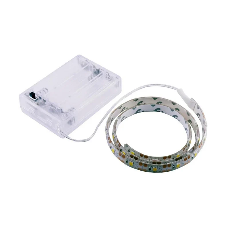 Battery Operated SMD 2835 LED Strip Light - 5V Low Voltage Cabinet Lighting