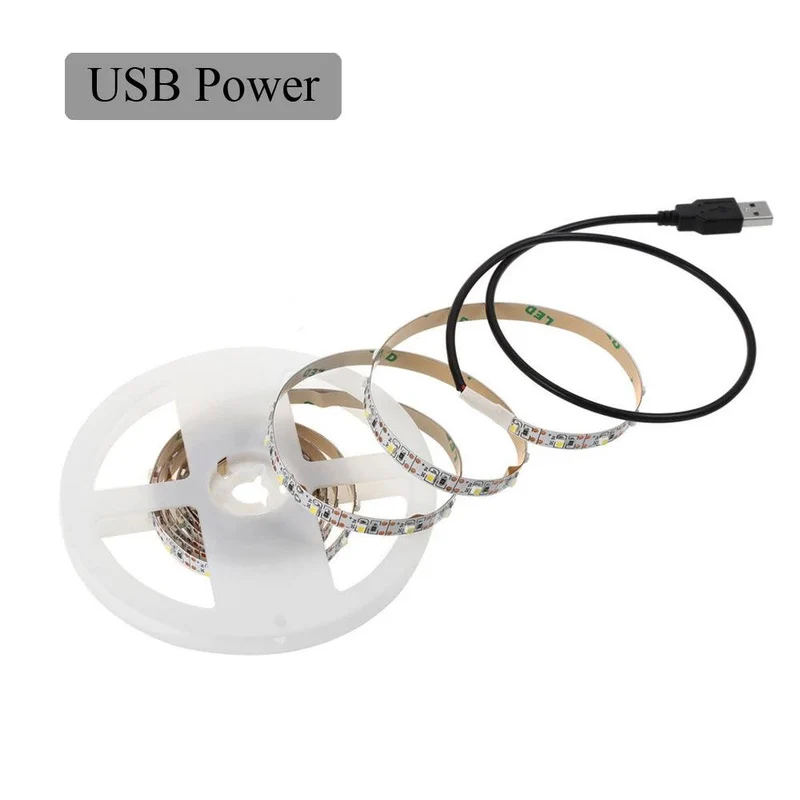 SMD 2835 5V USB Powered LED Strip Light - Touch Dimmer, 60-300LED