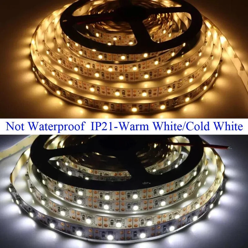 SMD 2835 5V USB Powered LED Strip Light - Touch Dimmer, 60-300LED