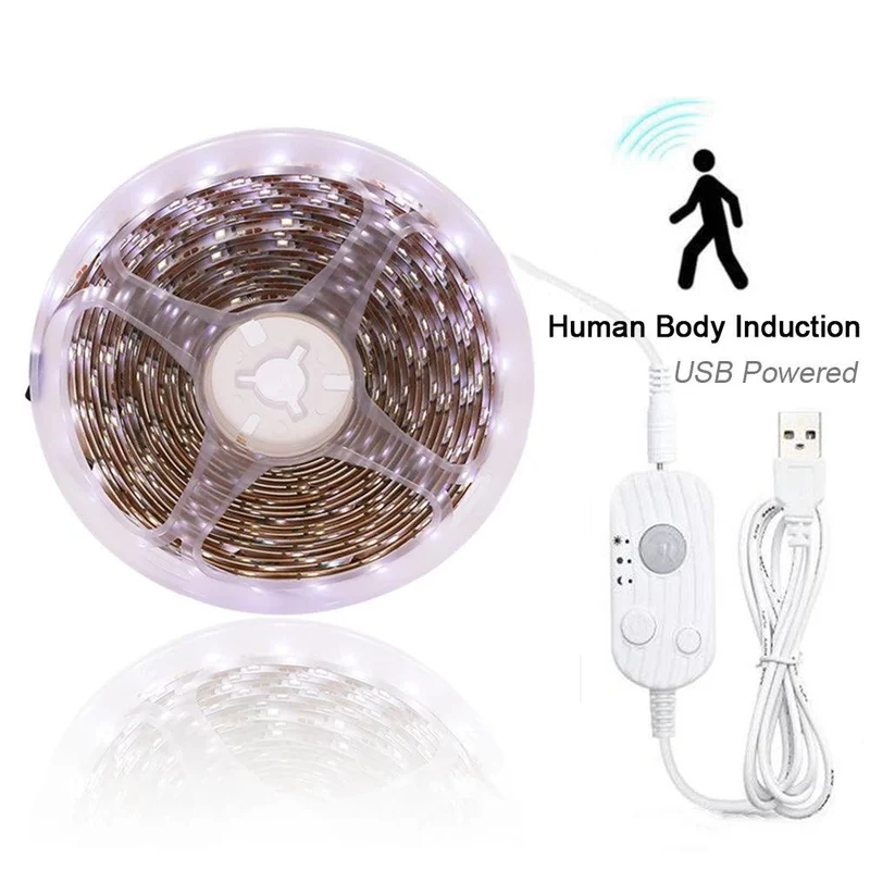 SMD 2835 5V USB Powered LED Strip Light - Touch Dimmer, 60-300LED