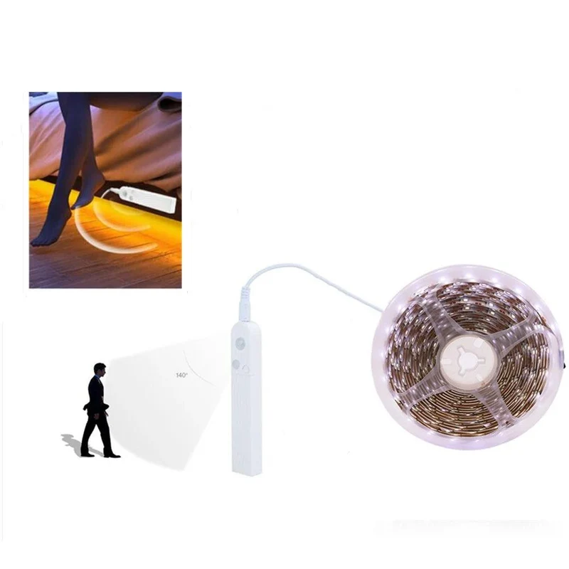 SMD 2835 5V USB Powered LED Strip Light - Touch Dimmer, 60-300LED