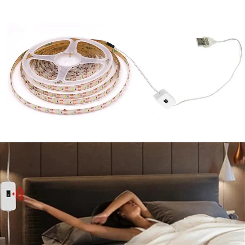 SMD 2835 5V USB Powered LED Strip Light - Touch Dimmer, 60-300LED