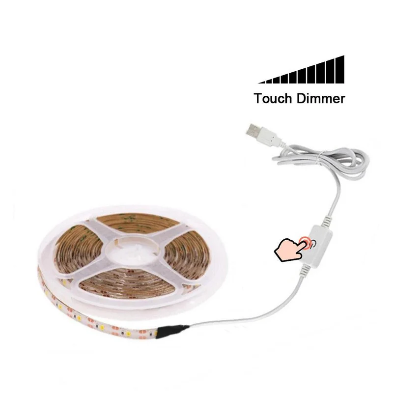 5V USB SMD 2835 LED Strip Light - Motion Sensor, 60LED/m, Multi-Color Options