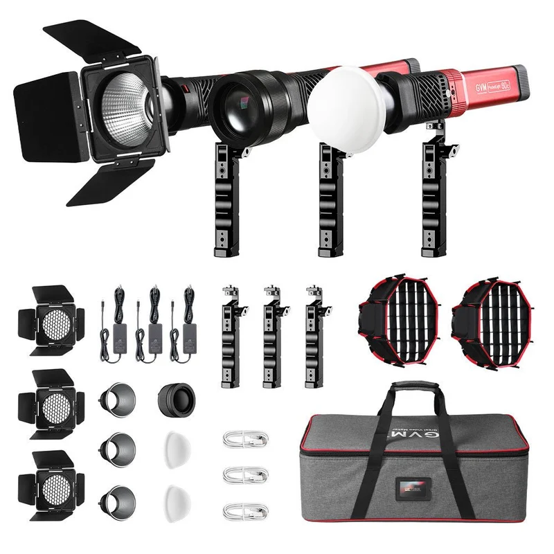 GVM-PD60C Built-in Battery Model 60W Flashlight (RGB)