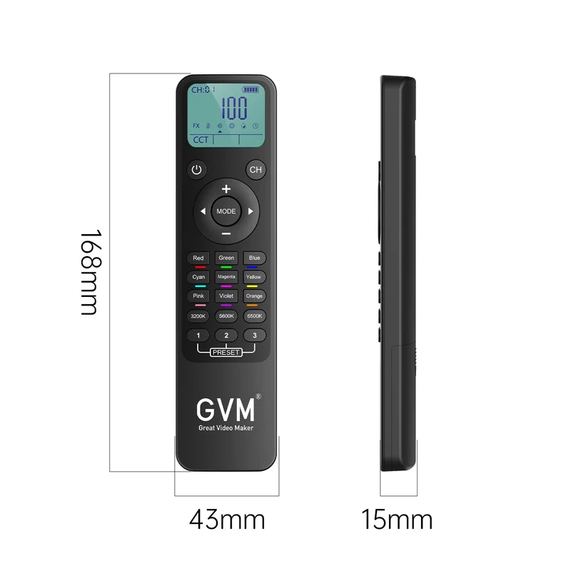 GVM YK22 Remote Control For Panel Light And Monolight